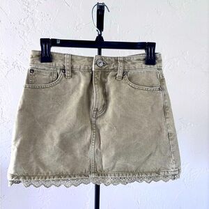 American Eagle Outfitters Tan Mini Skirt Casual
